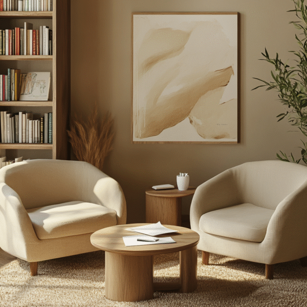 Cozy Therapist room